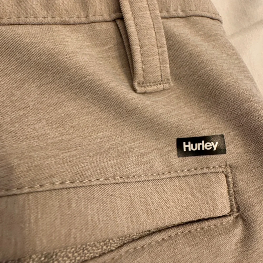Hurley Mens Hybrid Spacedye Walk Shorts Khaki Tan Size 34 HMS23-03349